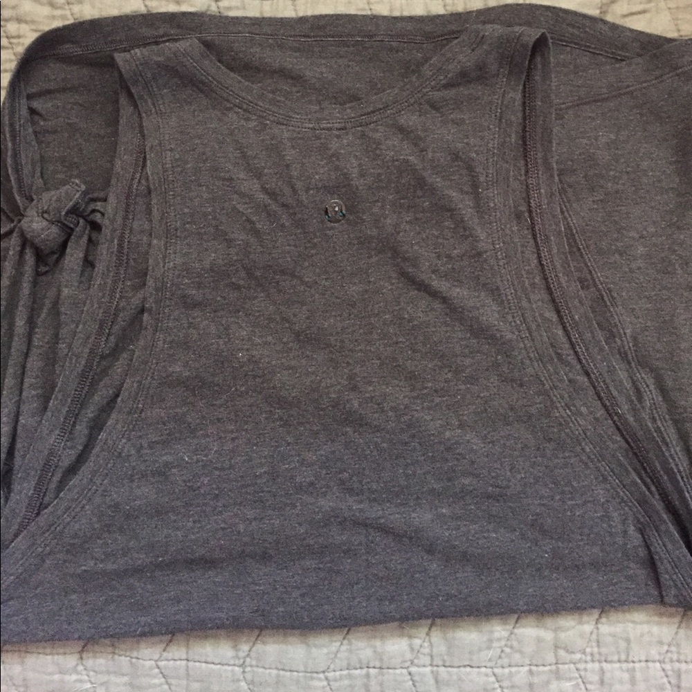 Lululemon dark grey tank size 6