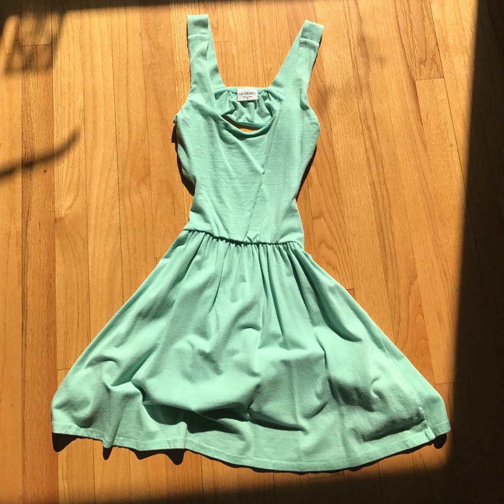 Skater dress with side cutouts