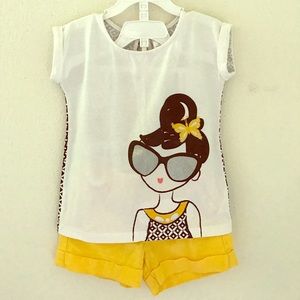 Gymboree shorts and shirt size 4.