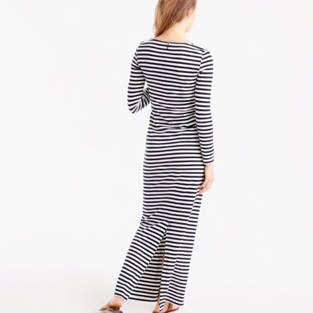 J. Crew Long-Sleeve Striped Dress - Picture 3 of 4