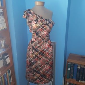 One Shoulder Ruffle Dress