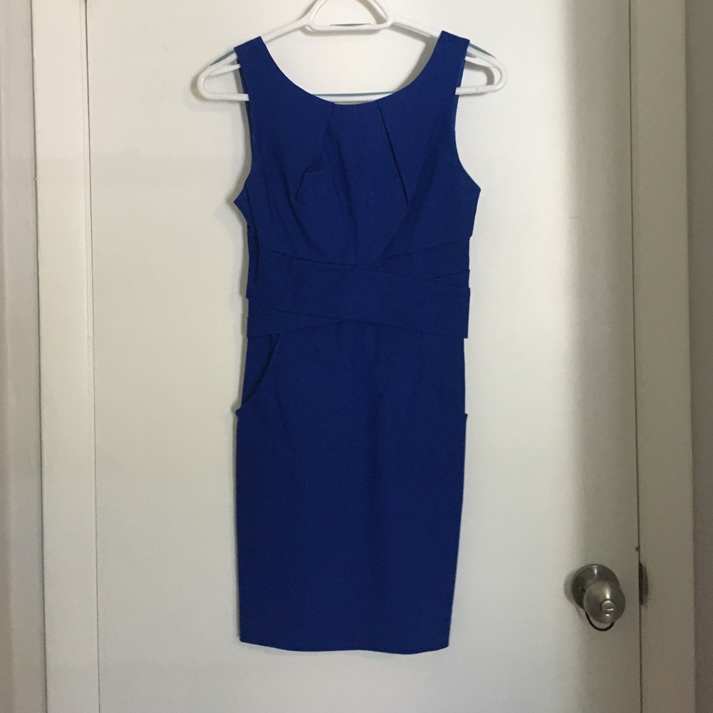 Blue cocktail dress