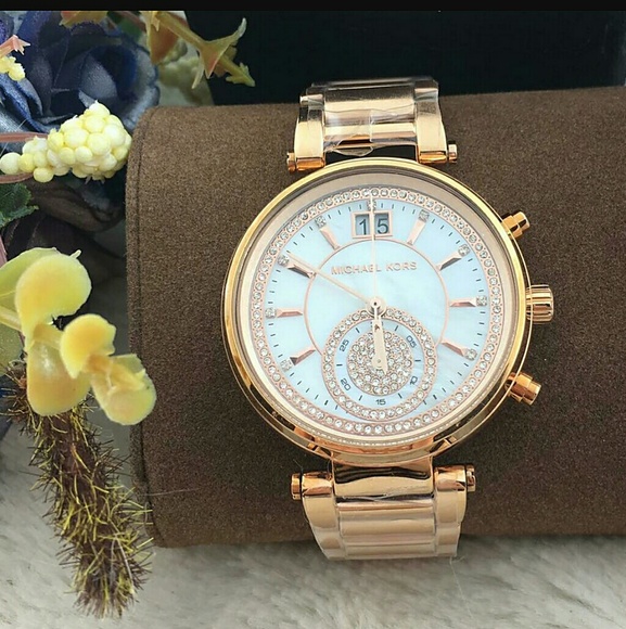 (2 LEFT IN STOCK) Michael Kors Swarovski watch main image 5
