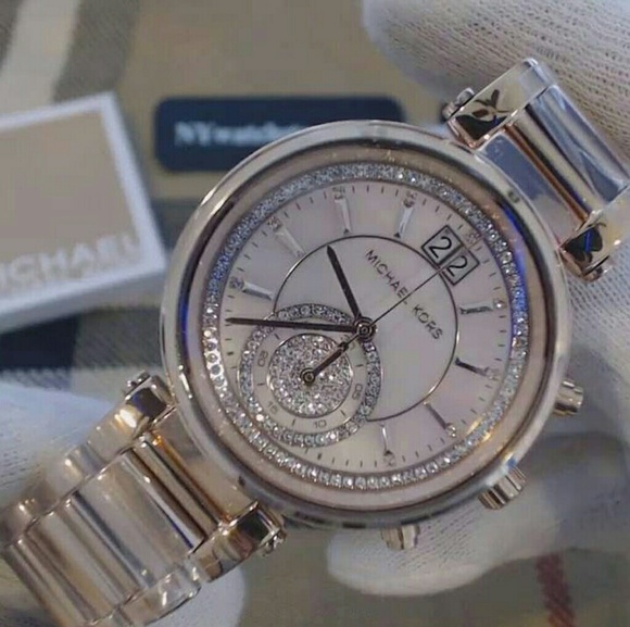 (2 LEFT IN STOCK) Michael Kors Swarovski watch main image 4