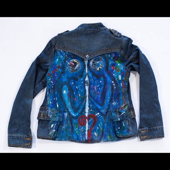 Jean jackets /hand painted