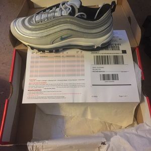 Nike air max 97 pure platinum  size 8.5