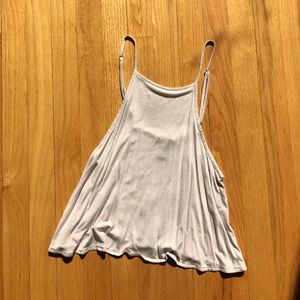 Light pink halter neck crop top