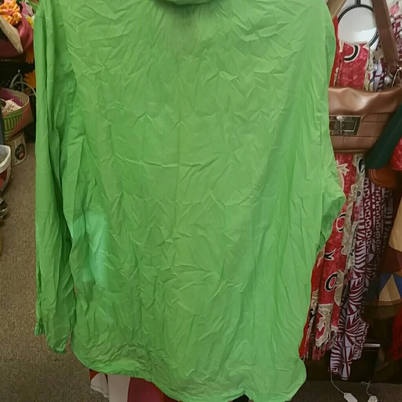 Lime Green Nylon Jacket - Picture 3 of 3