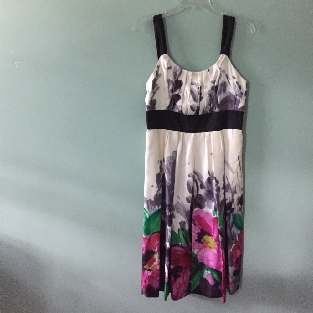 Suzi Chin for Maggy Boutique silk dress floral