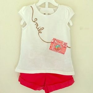 Gymboree shorts and top size 4.