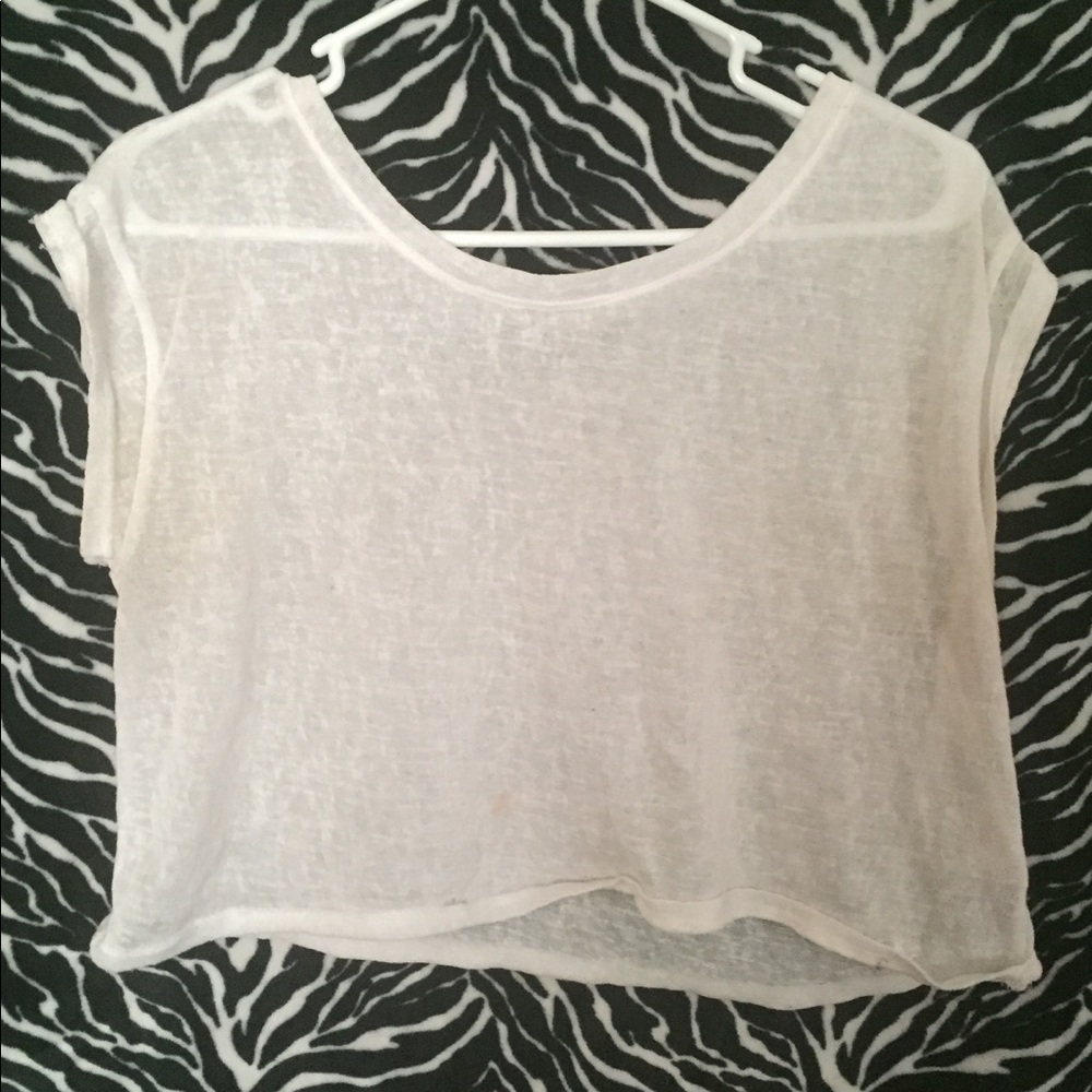 White shirt see through