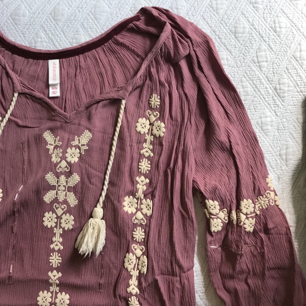 Pink Boho Top