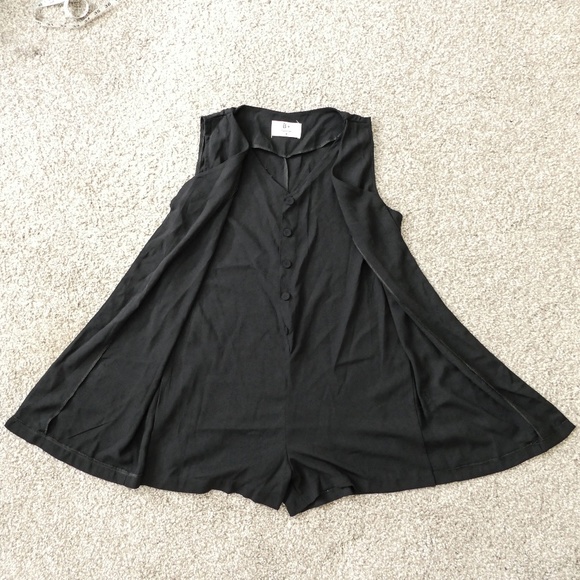 Korean Pants - Unique Romper with Pockets and Cardigan [NWOT]
