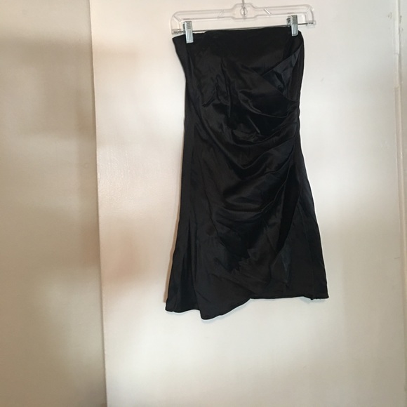 Strapless black cocktail dress size 3 - Picture 1 of 4