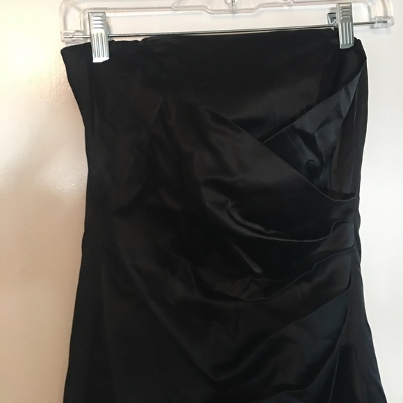 Strapless black cocktail dress size 3 - Picture 2 of 4