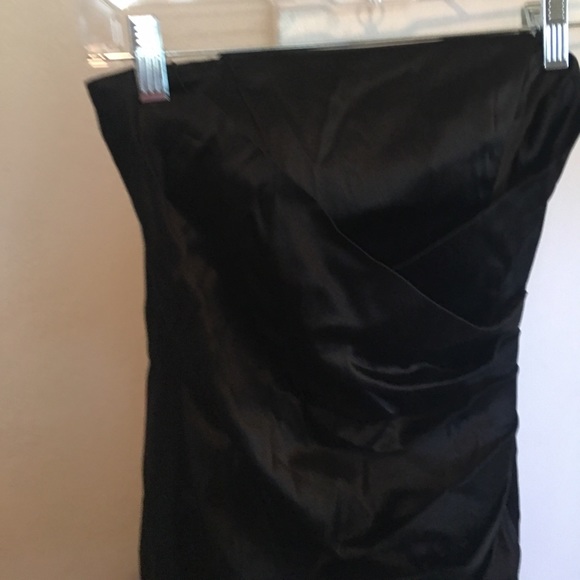 Strapless black cocktail dress size 3 - Picture 3 of 4