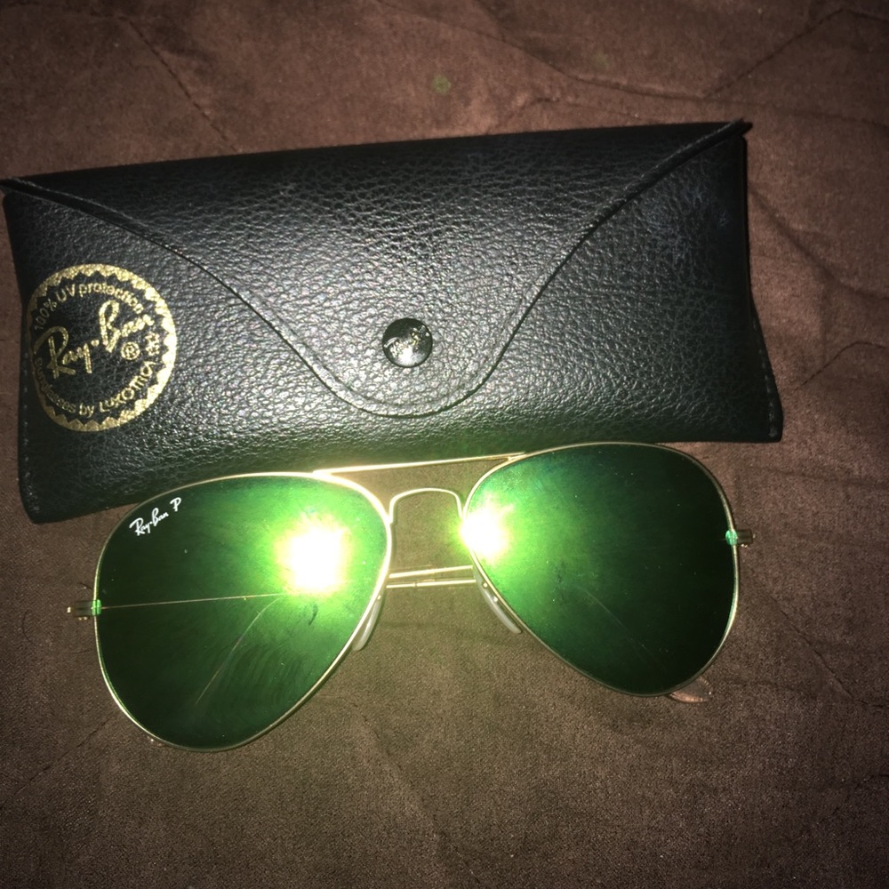 Polarized Mirrored Ray Ban Aviator Sunglasses