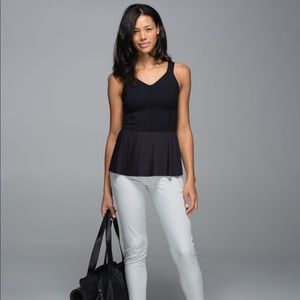 LULULEMON CITY TANK BLACK SZ 6