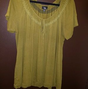Olive green top