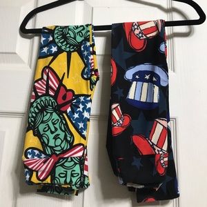 Bundle of L/XL Kids LuLaRoe Americana Leggings