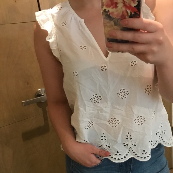 Madewell Tops - Madewell Eyelet Garden Sleeveless Top