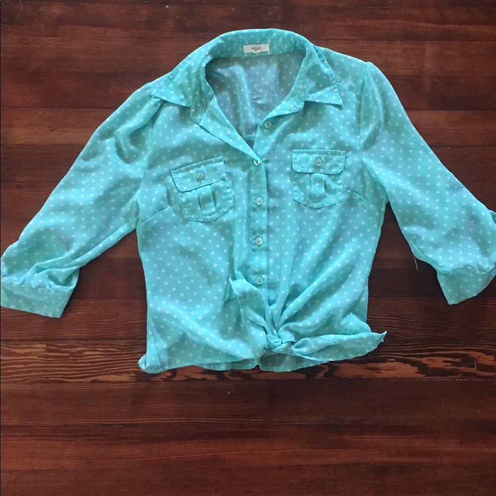 Real polka dot blouse