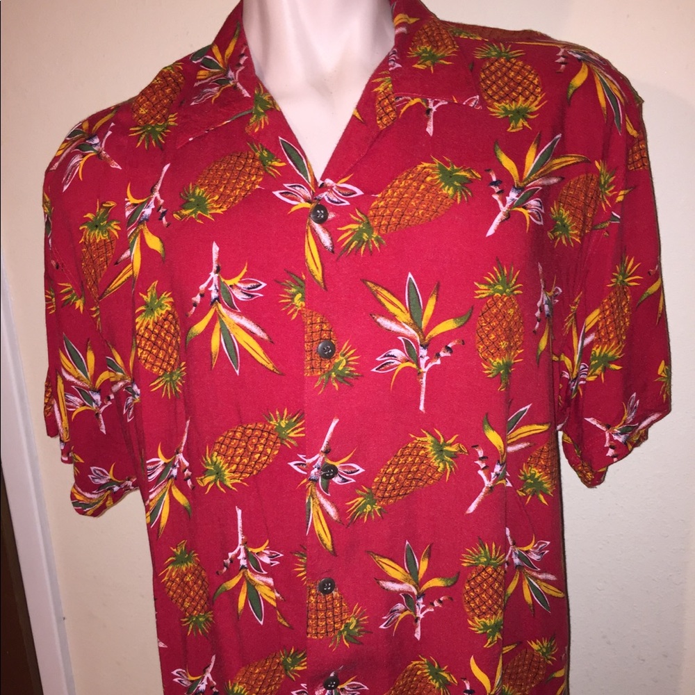 Vintage Thumbs Up 100% Rayon Hawaiian S/S Sz L
