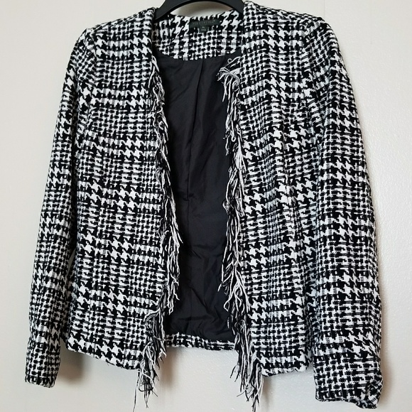 For Cynthia Jackets & Blazers - Black and white blazer coat