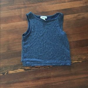 Blue sparkle top