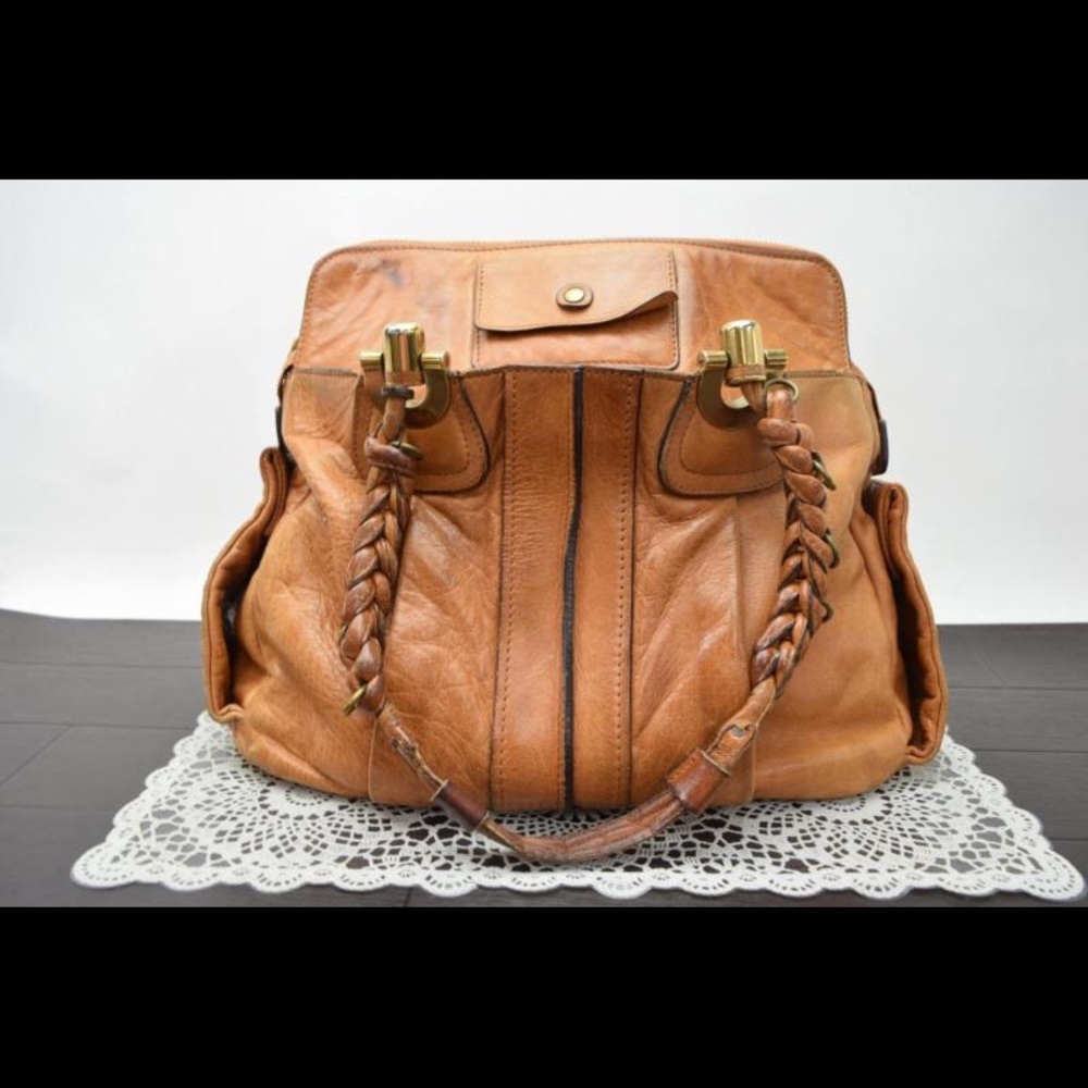 Chloe Heloise large leather bag (nutmeg)
