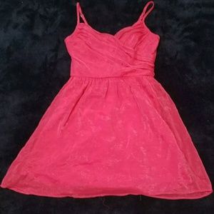 Anthropologist Johnny Martin Sheer Mini pink dress