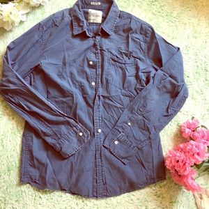 🦌Faded Blue Button-Up🦌