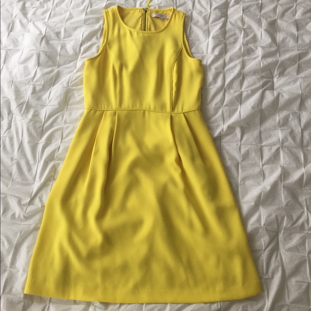 Pretty yellow LOFT dress