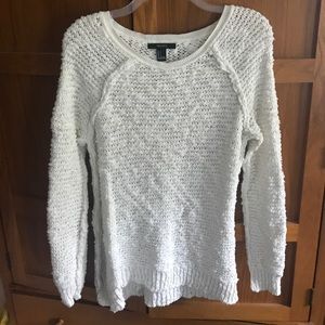 Forever 21 Oversized White Knit Sweater