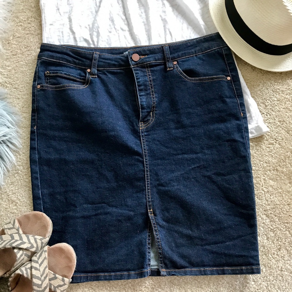 Nordstrom Dark Denim Skirt