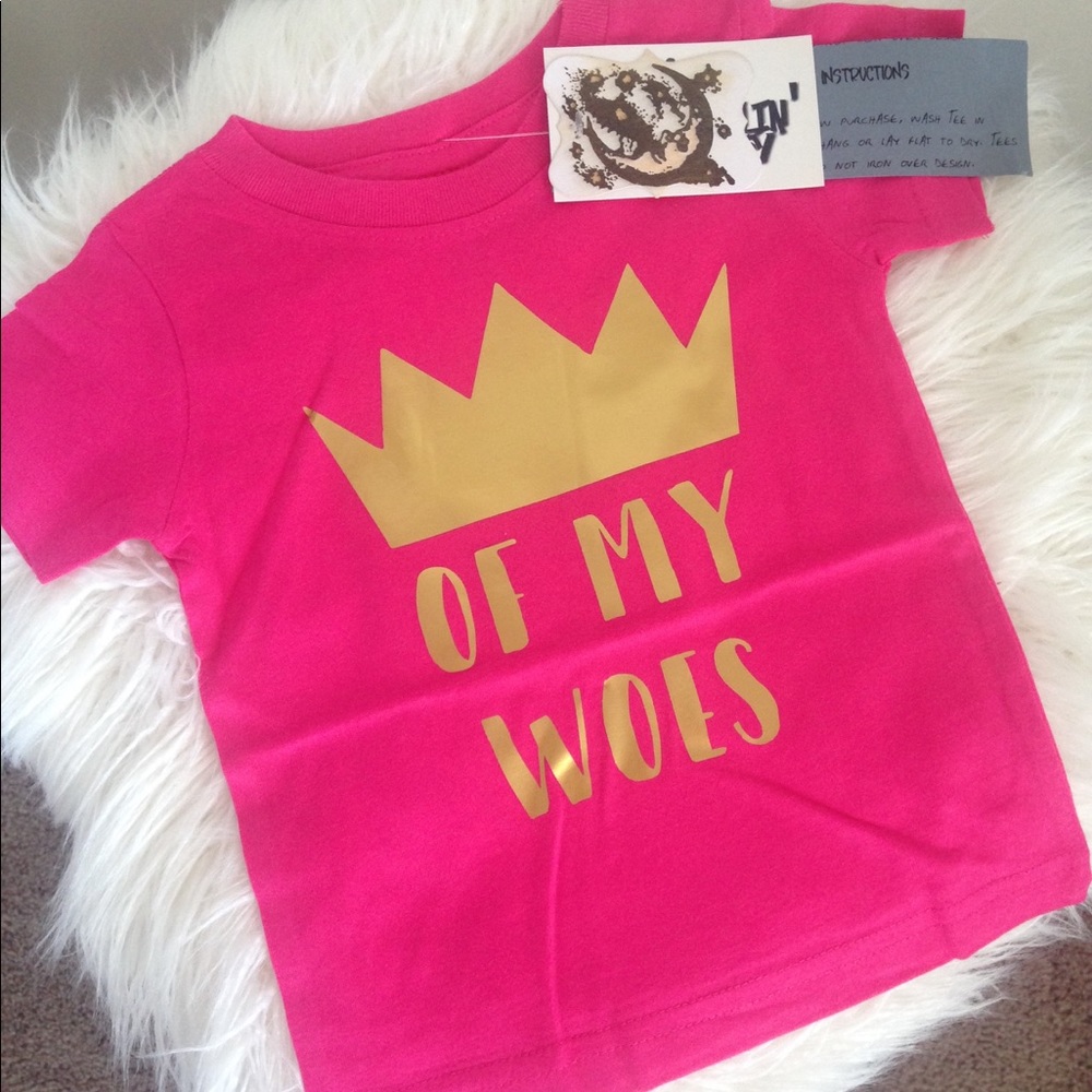 NWT Toddler Girls Tee "Queen of my woes"