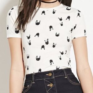 Rabbit Patterned Women's Tee