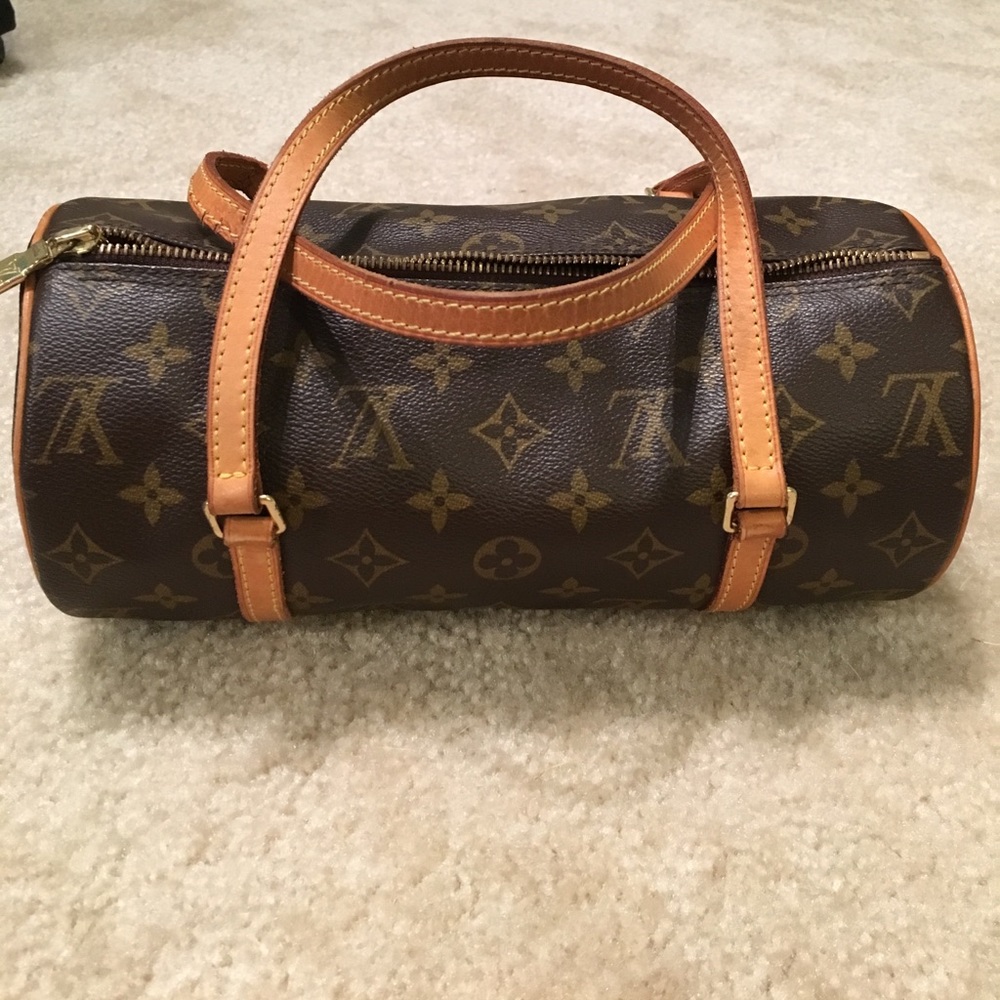 LV monogram papillon purse