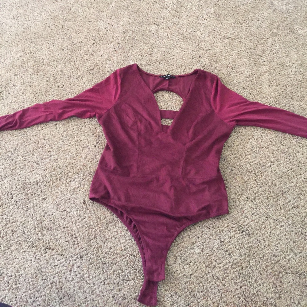 Maroon bodysuit
