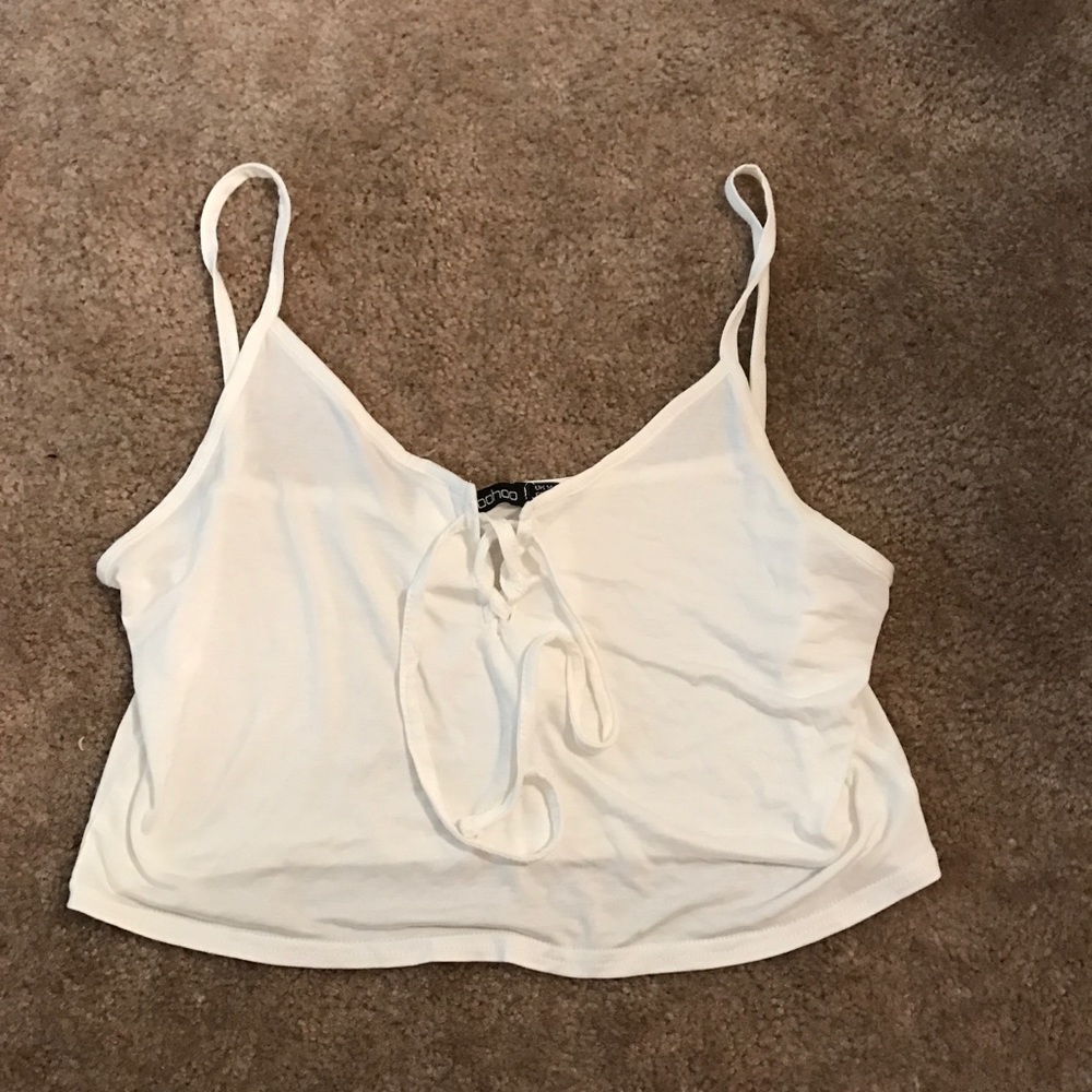 💟Boohoo White Crop Top💟 - Picture 1 of 2