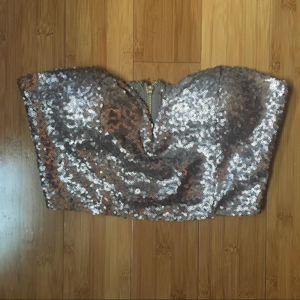 TOBI Sequin Crop top