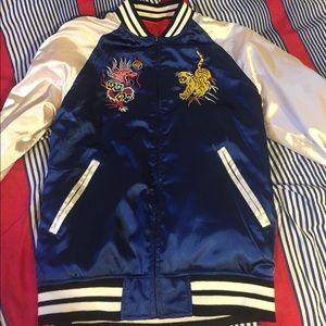 Velour Reversible Japan Bomber Jacket