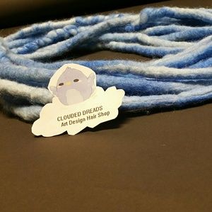 CLOUDED BLUE DREADS DE WOOL