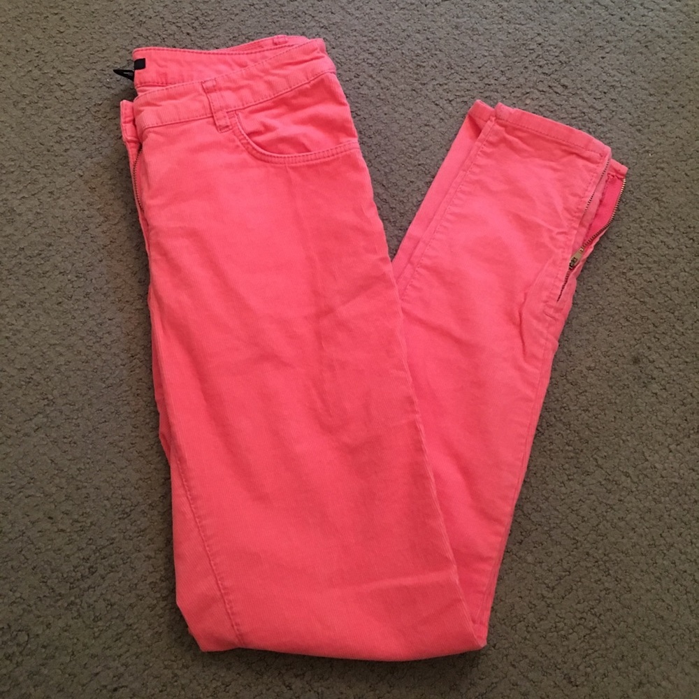 LAST DAY Skinny corduroy pants