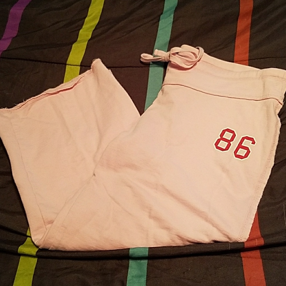 Pink Victoria's secret capri pants