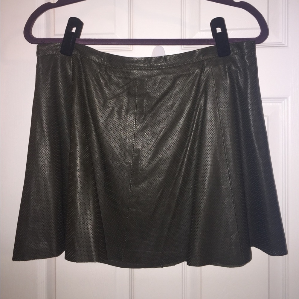 Love Leather Fall Skirt