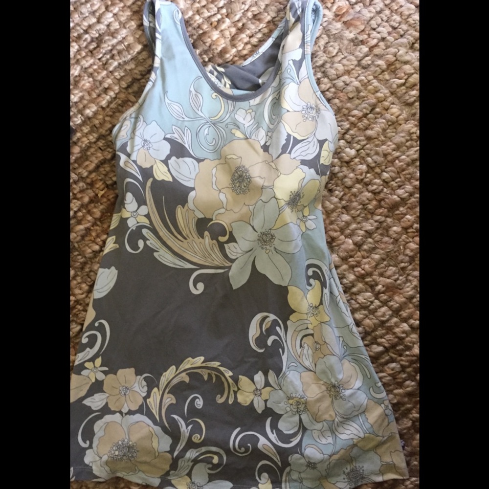 Zinnia yoga top by Garnet Hill.