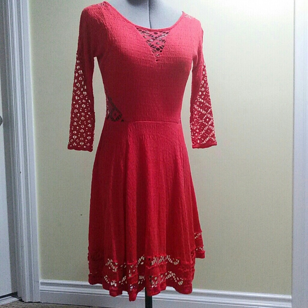 Boho Bohemian Free People Crochet Dress