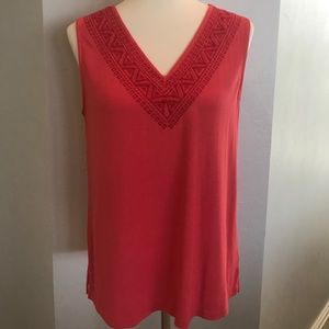 Skies Are Blue Tops - Reddish Orange Tank Skies Are Blue Tops - Reddish Orange Tank