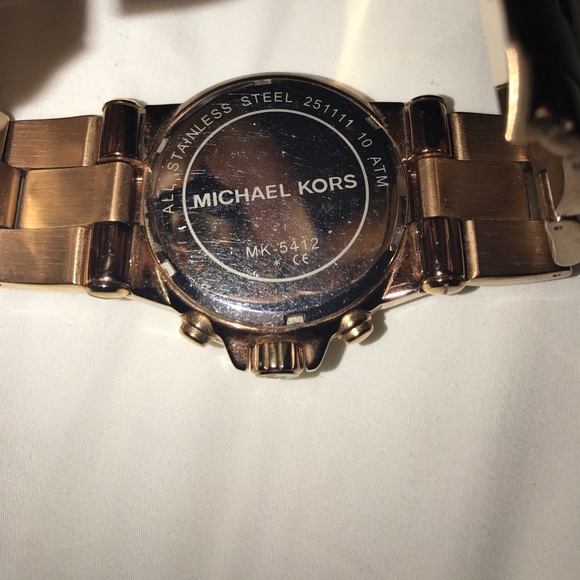 Large Michael Kors rose gold watch